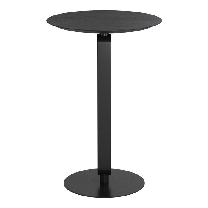 24" Modern Wood Rounded Bar Table - Black
