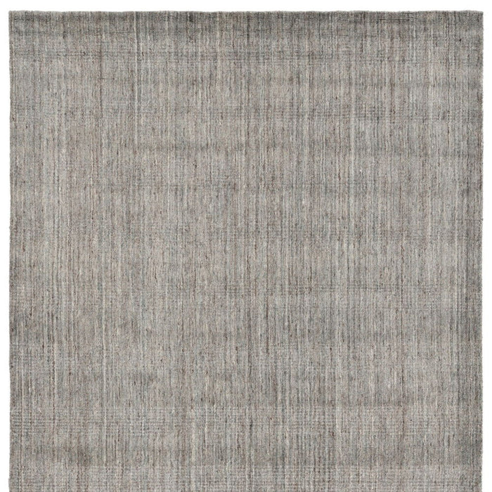 9' X 12' Wool Abstract Hand Woven Area Rug - Gray And Light