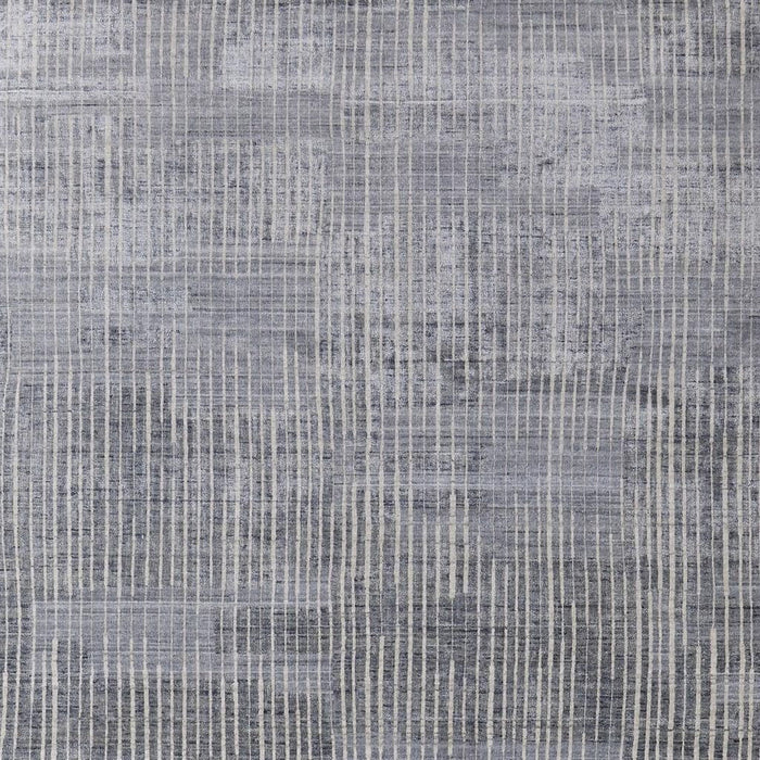 10' X 14' Abstract Hand Woven Distressed Area Rug (566950) - Blue / Ivory / Gray