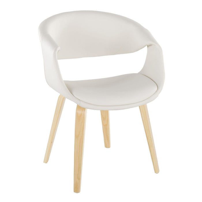 Curvo - Upholstered Chair (Set of 2) - Natural Wood Legs