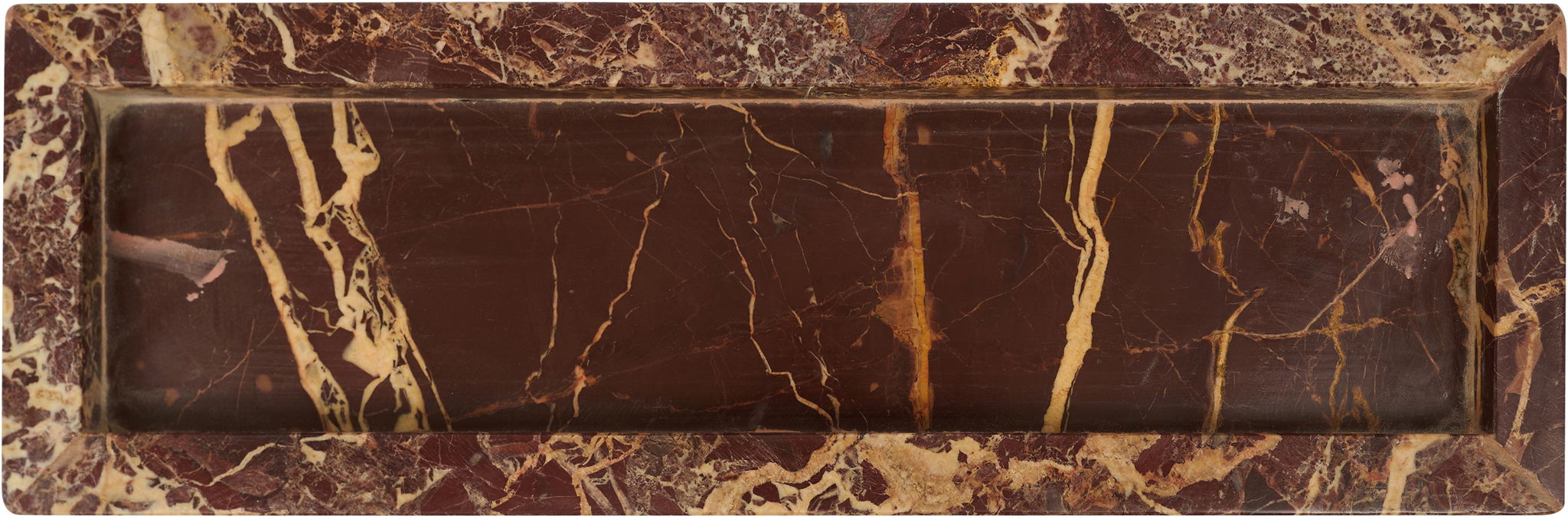 Marble tray by Meridian Furniture, Michael Genuine Marble Tray with smooth surface and elegant design, ideal for decorative or serving use.