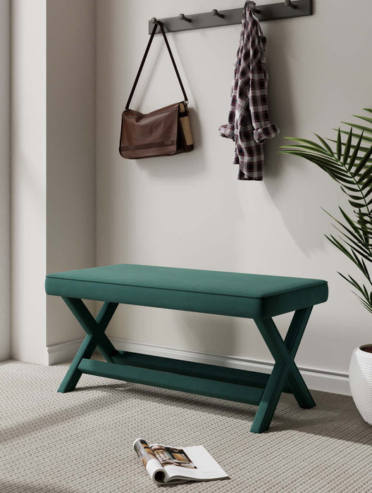Manhattan Abigail - Velvet Accent Bench