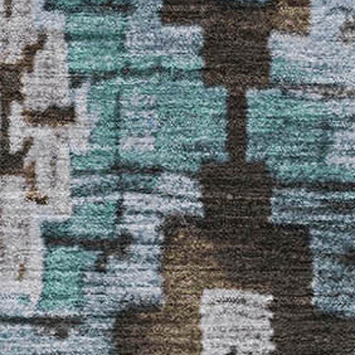 10' X 14' Washable Area Rug With UV Protection (707107) - Brown / Blue