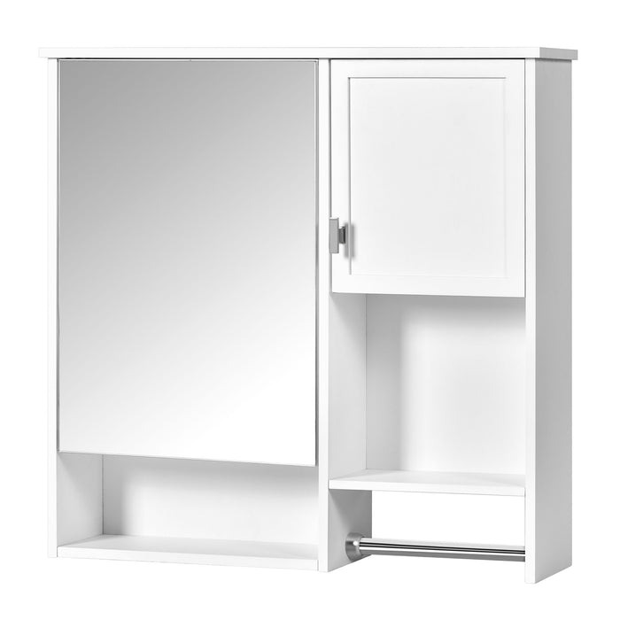 Modern Giga wall-mounted bathroom medicine cabinet with mirror, featuring sleek storage for bathroom essentials.