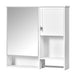 Modern Giga wall-mounted bathroom medicine cabinet with mirror, featuring sleek storage for bathroom essentials.