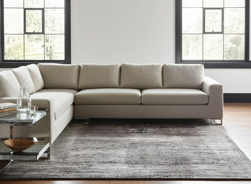 12' X 15' Abstract Distressed Area Rug - Gray / Taupe