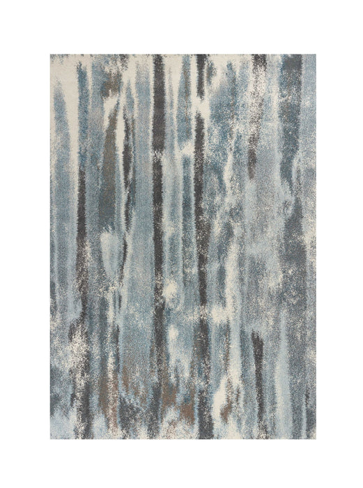 7' x 10' Polypropylene Area Rug - Teal