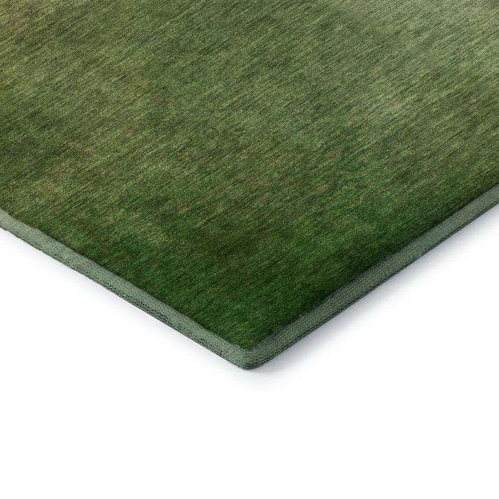9' X 12' Ombre Washable Area Rug With UV Protection (650283) - Blush / Green