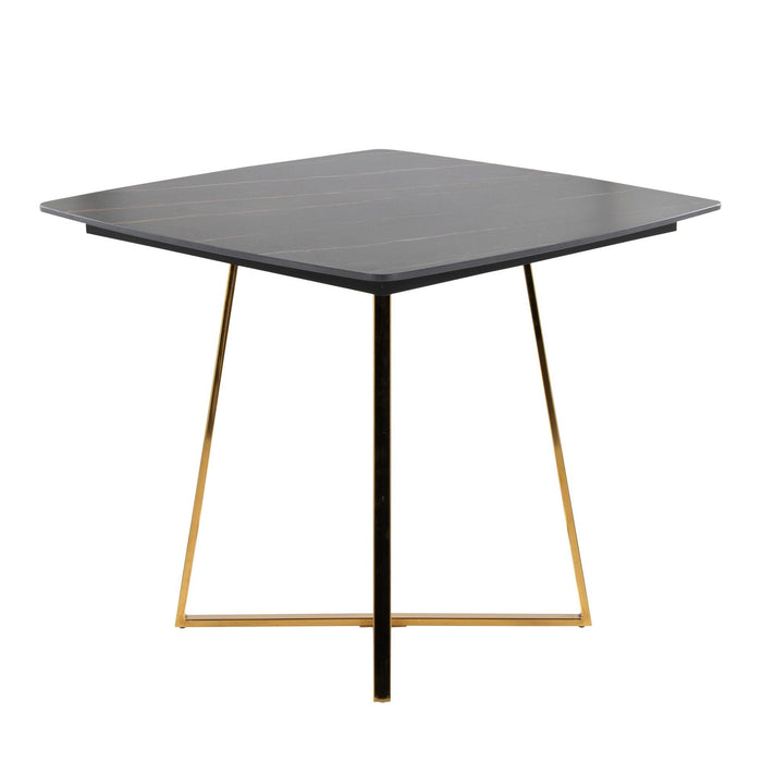 Folia - Dinette Table - Gold Metal