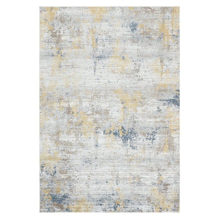 8' X 10' Contemporary Abstract Area Rug - Gold