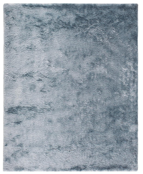 8' x 10' Shag Tufted Handmade Area Rug - Blue And Silver