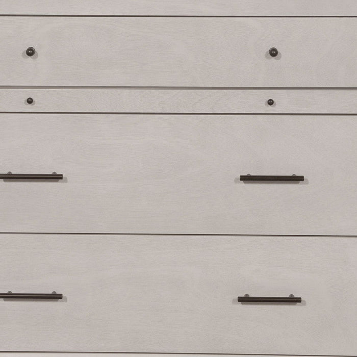Solid Wood Four Drawer Chest - Gray