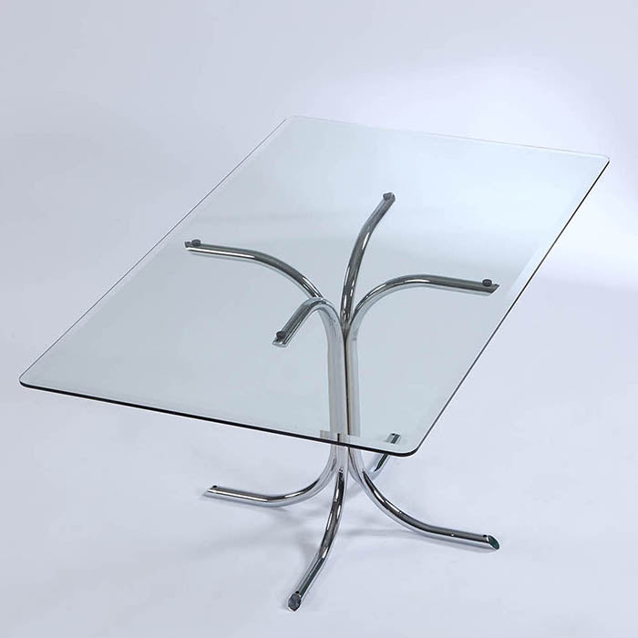 Chintaly RECTANGLE 36"x 60" w/ 1" Radius Corners - 3/8"-Thick Glass - 1"Bevel Clear