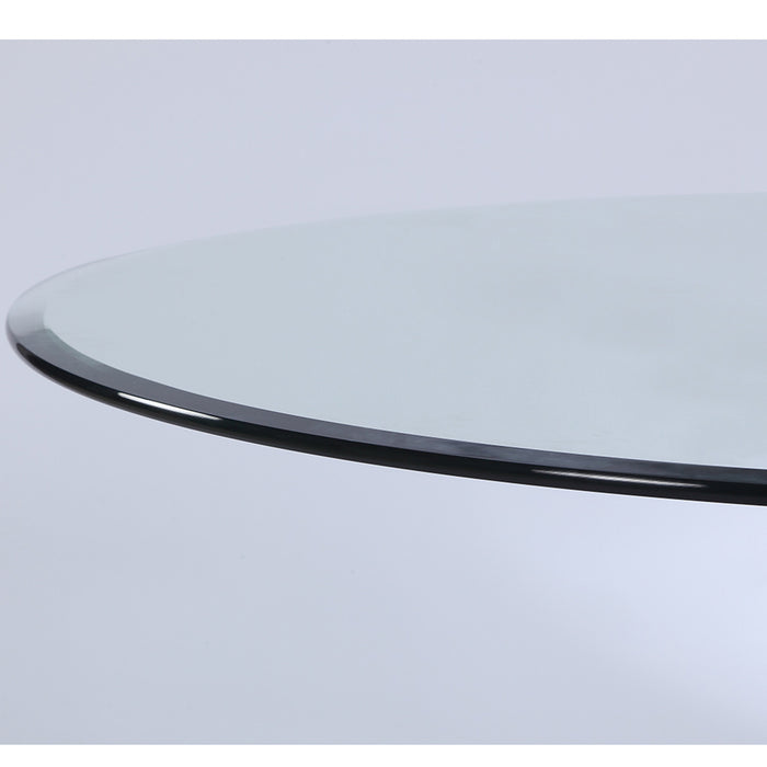 Chintaly Round 60"x 60" 1/2"-Thick Glass- 1"Bevel Clear