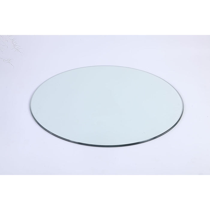 Chintaly ROUND 30"x 30" 3/8" Thick Glass - Pencil Polish Clear