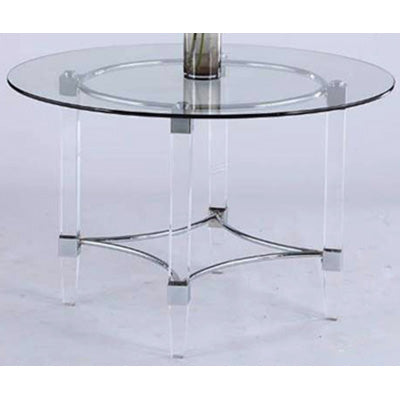 Chintaly ROUND 30"x 30" 3/8" Thick Glass - Pencil Polish Clear