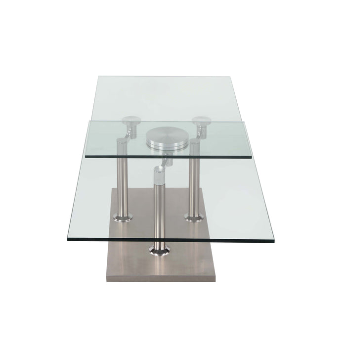 Chintaly 8164 Rectangular Steel Base Brushed SS