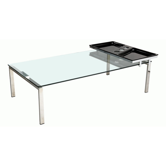 Chintaly 8151 30"x 55" Glass Top w/ Motion Tray Mount Clear Glass