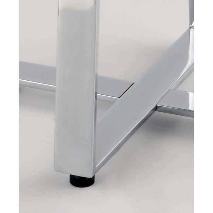 Chintaly CHAMBERS 29" Round Glass Bar Table Top Clear Glass