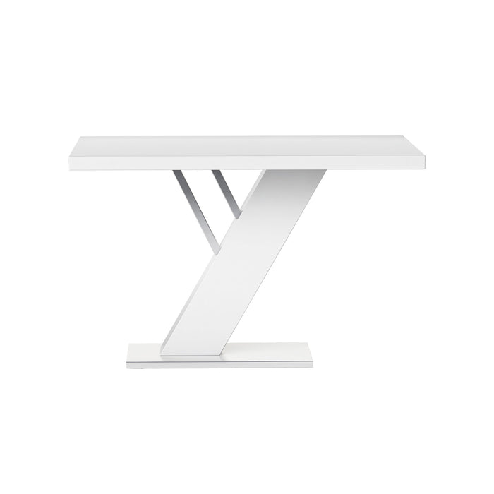 Chintaly LINDEN 32"x 51" All-Wood White Gloss Table Top Gloss White