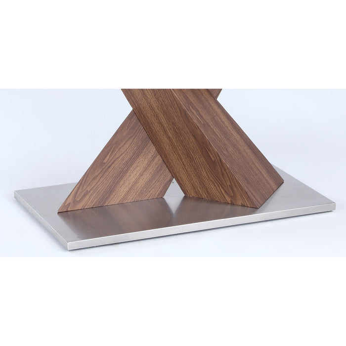 Chintaly BETHANY 36"x 56-72" Extendable Laminated Wood Table Top Walnut