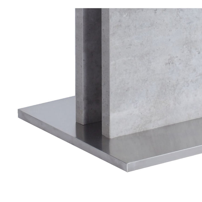 Chintaly KALINDA Gray Melamine Duo-slated Pedestal Concrete Gray