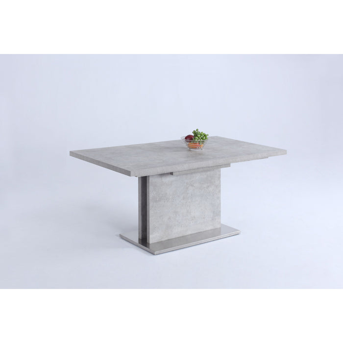Chintaly KALINDA 35"x 63-87" Melamine Top w/ Butterfly Extension Concrete Gray