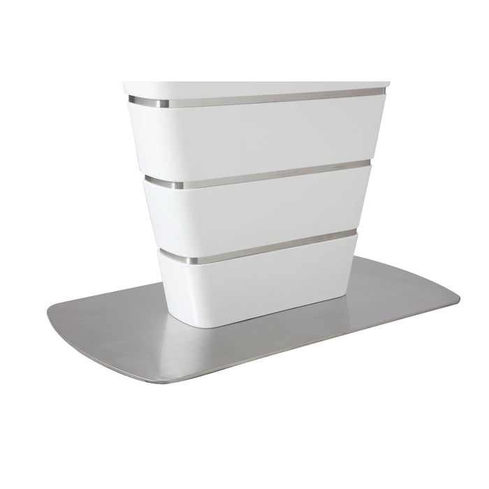 Chintaly CHARLOTTE Rectangular Steel Base Plate Brushed SS