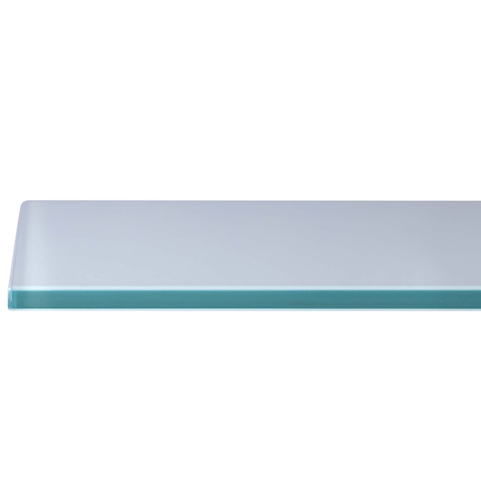 Chintaly WHITE GLASS 30"x 60" 1/2"-Thick Glass- Flat Polished Edge - Safety Corners White