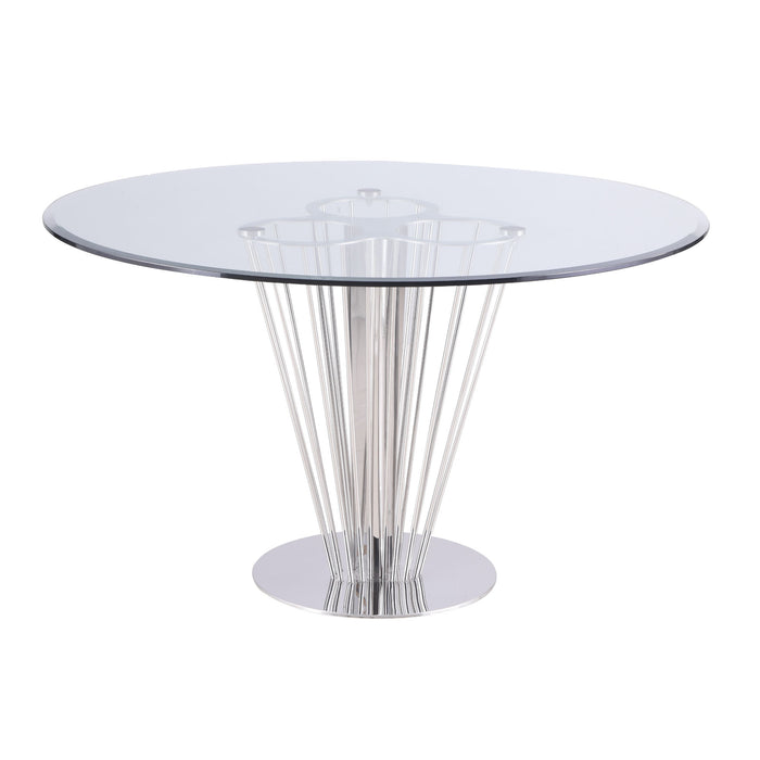 Chintaly FERNANDA Multi-Point Tubular Pedestal Base Polished SS