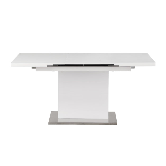 Chintaly VANESSA Straight Wooden Pedestal Gloss White