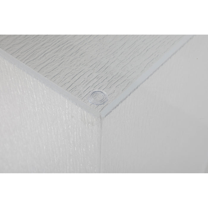 Chintaly VANESSA Straight Wooden Pedestal Gloss White