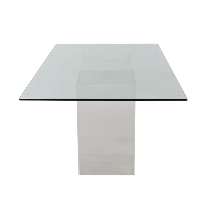 Chintaly VANESSA Rectangular Stainless Steel Base Plate Brushed SS