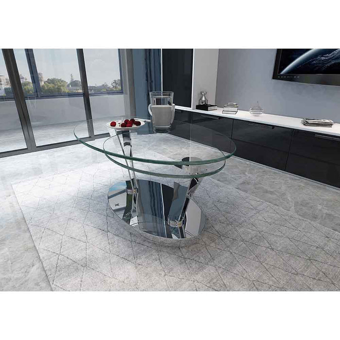 Chintaly 8045 Double Pedestal Base Polished SS