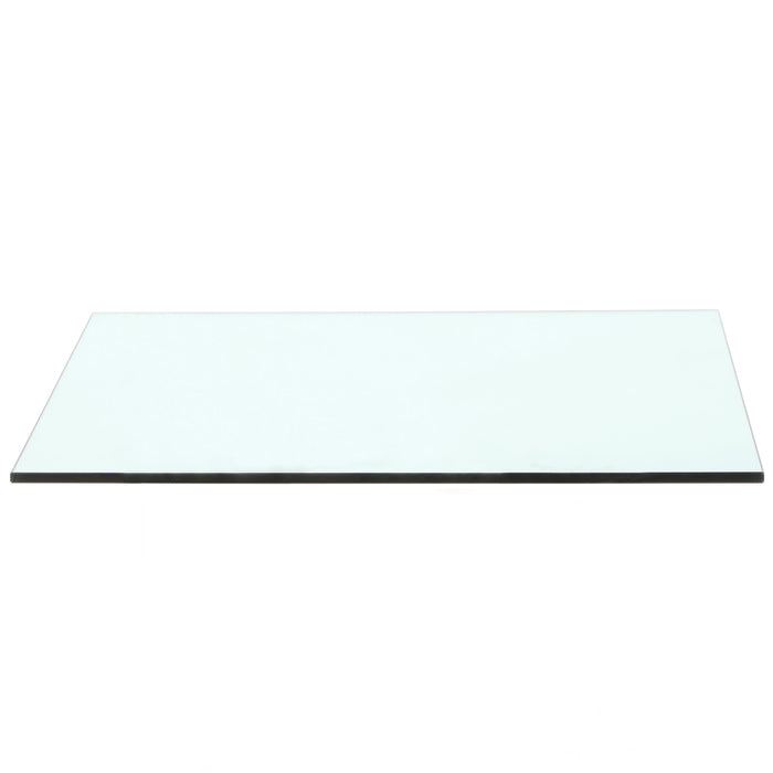 Chintaly 24" Square Glass Top Clear