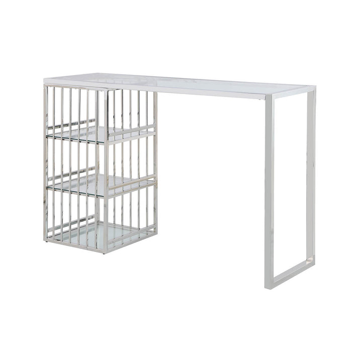 Chintaly 7400-BAR 17"x 60" Clear Tempered Glass Glass Top & Shelves Clear