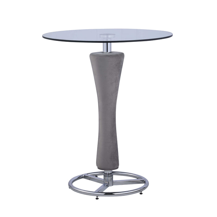 Chintaly DANIELLA 30" Round Class Pub Table Top Clear
