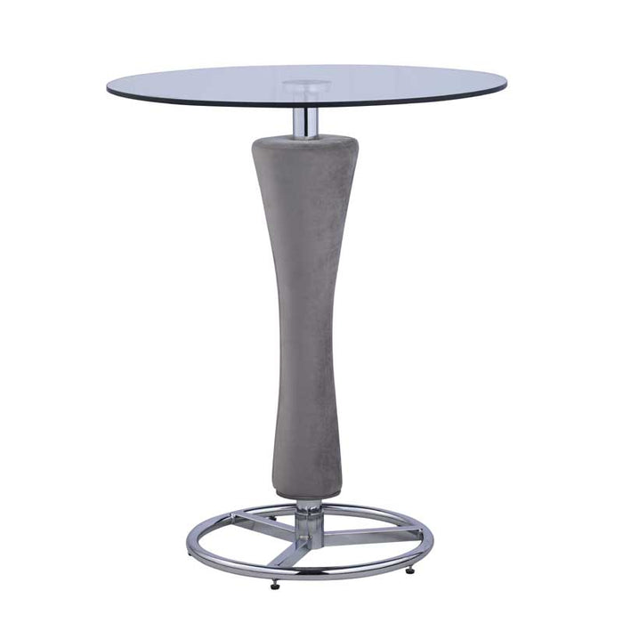 Chintaly DANIELLA Round Steel Floor Plate Chrome