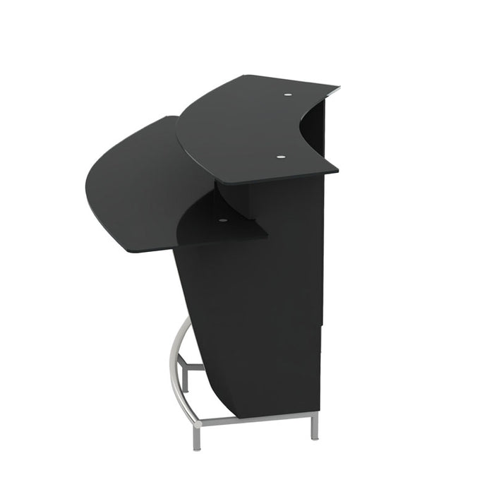 Chintaly BOWERY-BAR Stainless Steel Bar Arc w/ Customizable LED Lights Brushed SS