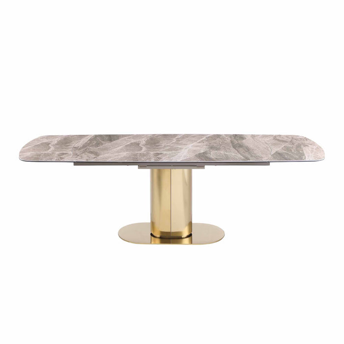 Chintaly KARLA Oval Stainless Steel Base Plate Brushed Gold