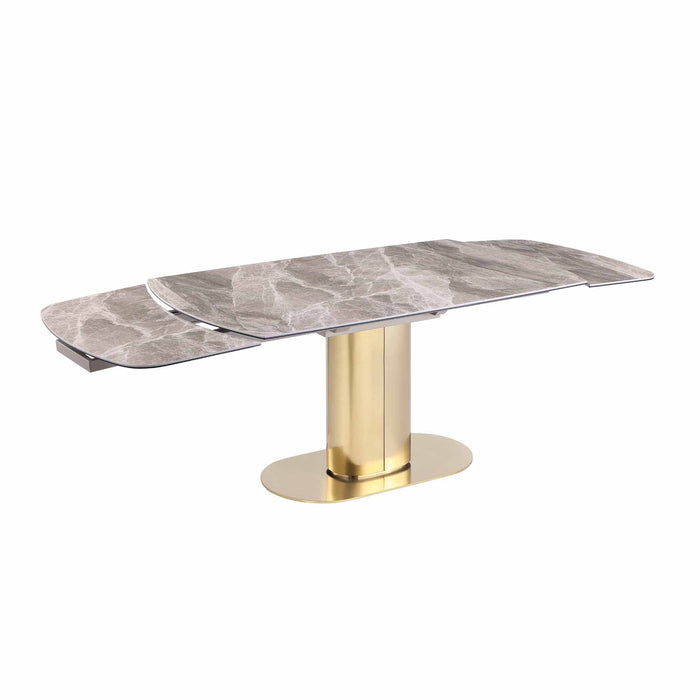 Chintaly KARLA Oval Stainless Steel Base Plate Brushed Gold