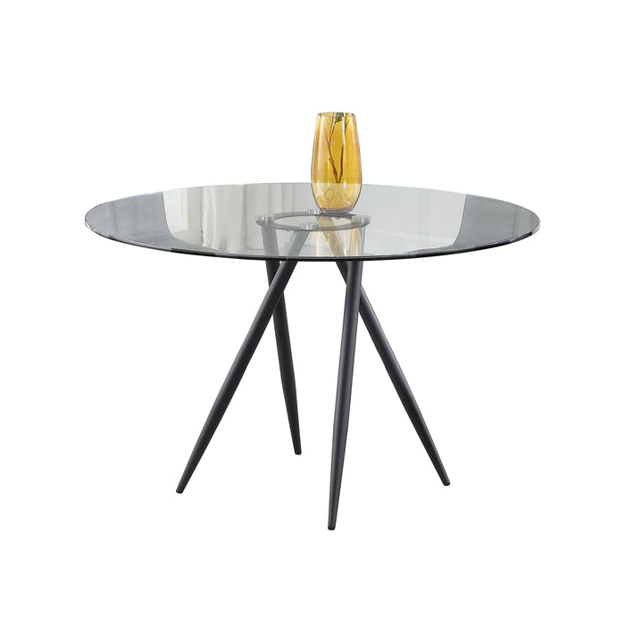 Chintaly BEATRIZ-BLK Steel Crisscross Four-legged Base Matte Black