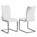 Set of four Chintaly Jane-SC-BKC contemporary contour back cantilever dining chairs in graphite, modern design with sleek lines.
