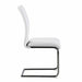 Set of four Chintaly Jane-SC-BKC contemporary graphite contour back cantilever dining chairs with sleek design.