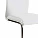 Set of four Chintaly Jane-SC-BKC contemporary contour back cantilever dining chairs in graphite color.