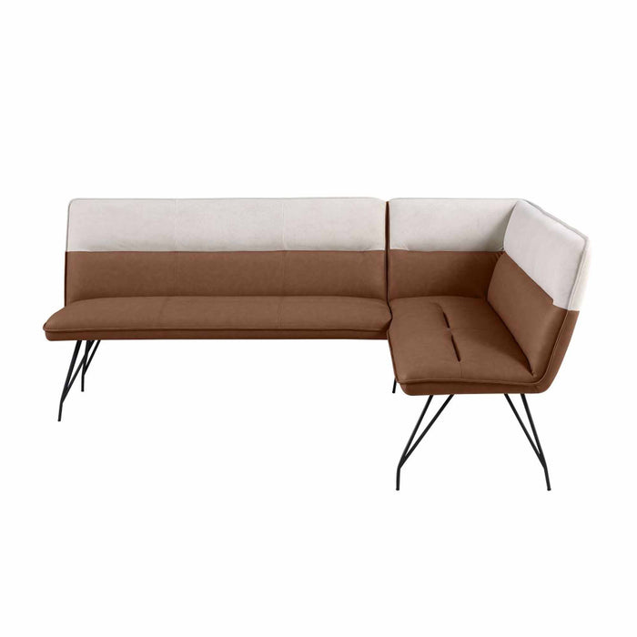 Chintaly LILLIAN 2-Tone Nook w/ Steel Legs Matte Black