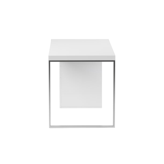 Chintaly 6916-DSK Wooden 3-Drawer Cabinet Gloss White