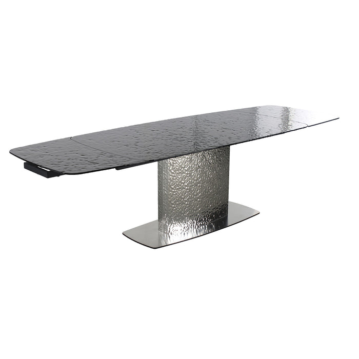 Chintaly NORA Textured Stainless Steel Pedestal Polished SS