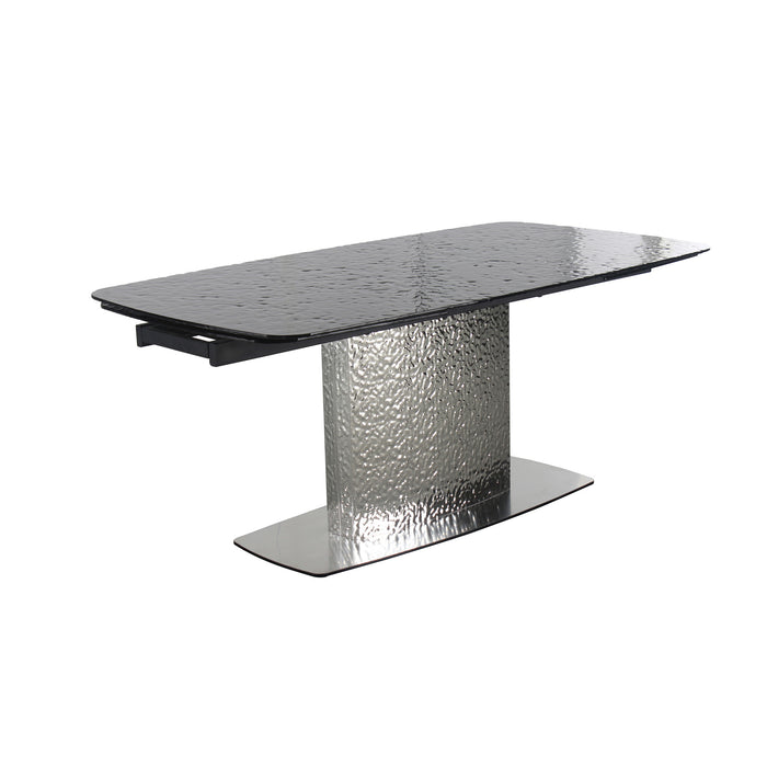 Chintaly NORA Textured Stainless Steel Pedestal Polished SS
