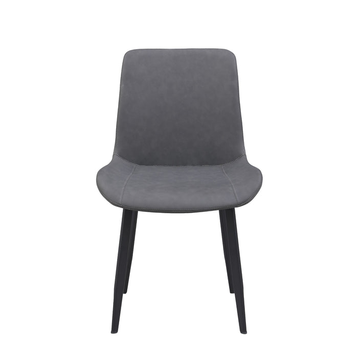 Chinatly KINGSLEY Contemporary Curved Back Side Chair w/ Steel Legs - 4 Per box Matte Black